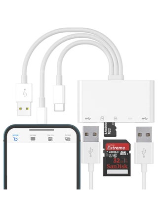 SD Card Reader, 5 in 1 USB C SD Camera Memory Card Reader, Plug N Play for iPhone, iPad, Android, Mac, Computer, Camera, MacBook, Supports SD, Micro SD, SDHC, SDXC, MMC and USB OTG - pzsku/ZCE4AA82F6494A774099AZ/45/_/1734089762/428b2e13-7268-4bf9-a5e3-ce751e99f88f
