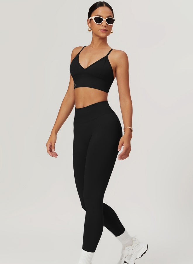 KAWN.YOGA Womens V-Neck Sports Bra  - Image 3