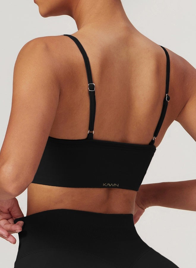 KAWN.YOGA Womens V-Neck Sports Bra  - Image 4
