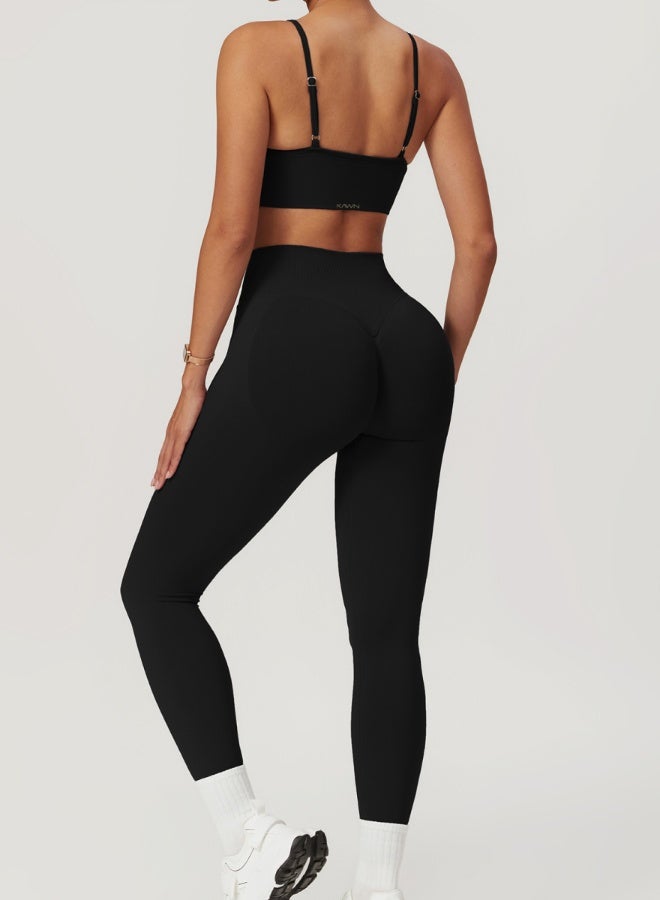 KAWN.YOGA Womens V-Neck Sports Bra  - Image 2