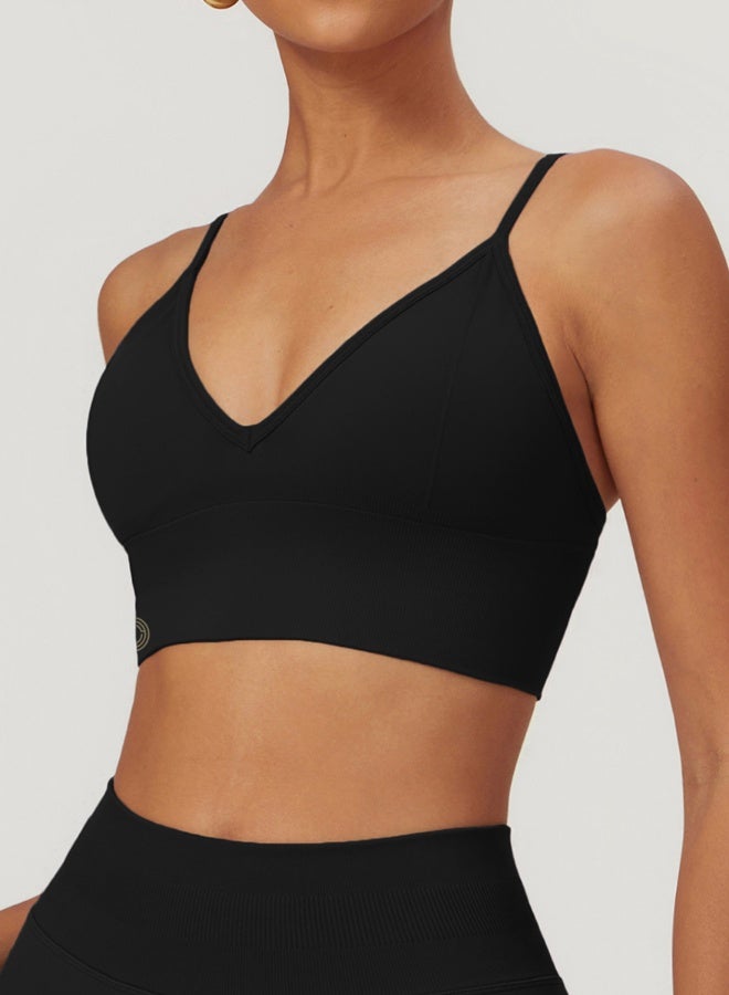 KAWN.YOGA Womens V-Neck Sports Bra  - Image 5