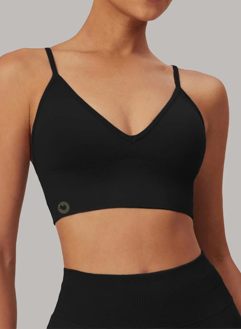 Womens V-Neck Sports Bra
