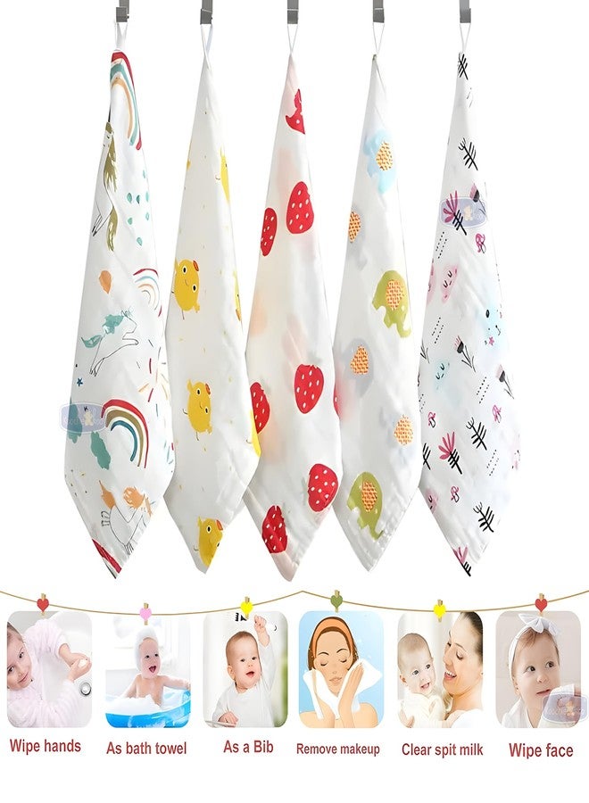 Koochie-Koo Soft Muslin Cloth for New Born Baby 500 GSM | 30x30 cm, Pack of 3 | Gentle Baby Towels Newborn | Premium Bath Towels for Delicate Skin | Gift for New Parents Fabric - Image 2