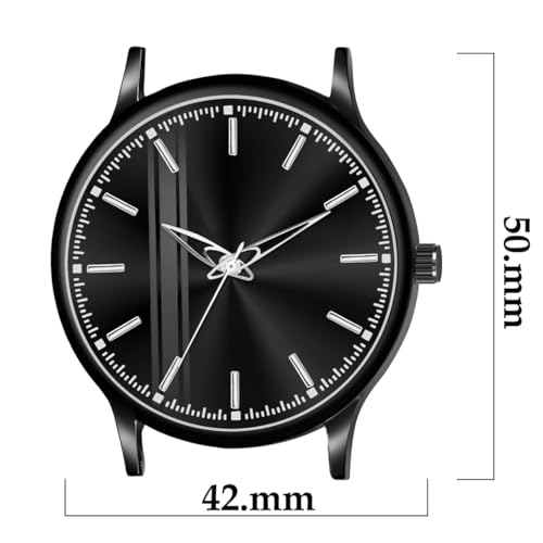 Acnos Silicone Strap Analog Wrist Watch for Men (Black) - Image 2