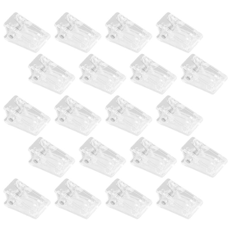 20 Self Adhesive Plastic Spring Photo Clips for Hanging Posters Id Cards - Image 2