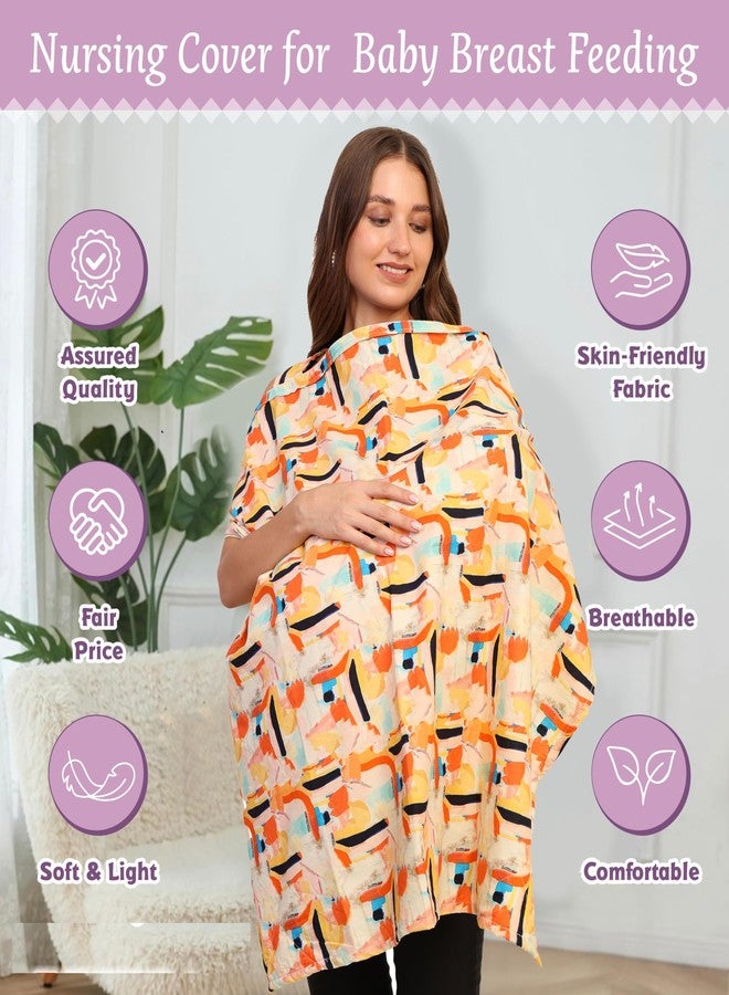Gordon Nursing Cover for Breastfeeding, Breathable Breastfeeding Cover up with Arch Neckline for Women, Nursing Apron (Annie) - Image 2