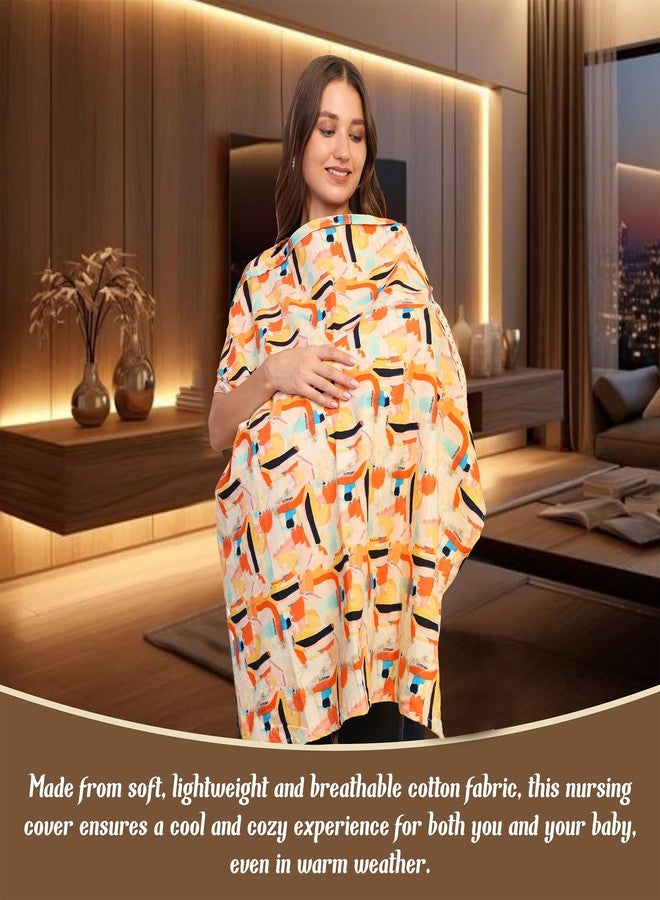 Gordon Nursing Cover for Breastfeeding, Breathable Breastfeeding Cover up with Arch Neckline for Women, Nursing Apron (Annie) - Image 5