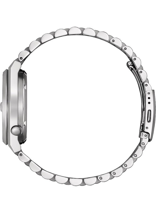 سيتيزن ساعة تسويوسا أوتوماتيكية للرجال بمينا أحمر من الفولاذ المقاوم للصدأ - NJ0150-56W - Image 2