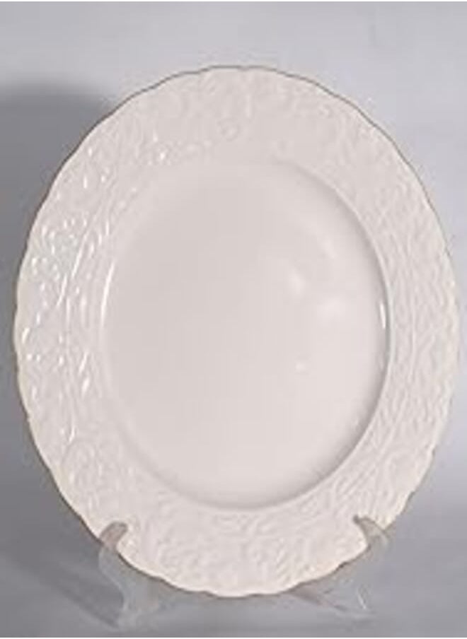 Kutahya KUTAHYA Flat Plate, Bone Porcelain 20 cm - "Gold Flower" 