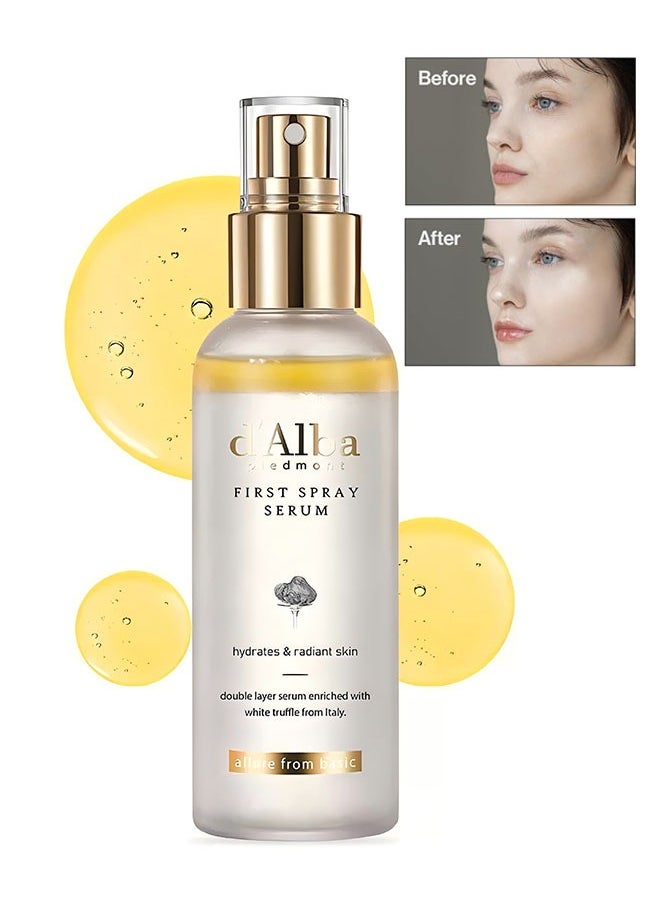 d'alba Piedmont First Spray Serum, Light Weight Face Moisturizer, Glow Serum for Radiant Skin, Non Comedogenic, All In One Mist, Skin Care  - Image 1