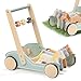Giant bean Wooden Baby Push Walker for Boys Girls Ages 13 Galloping Ponies Push and Pull Activity Walker Adjustable Speed Baby Push Walker Christmas Gift for Toddler Kids Motor Skills  Creativity - Image 2