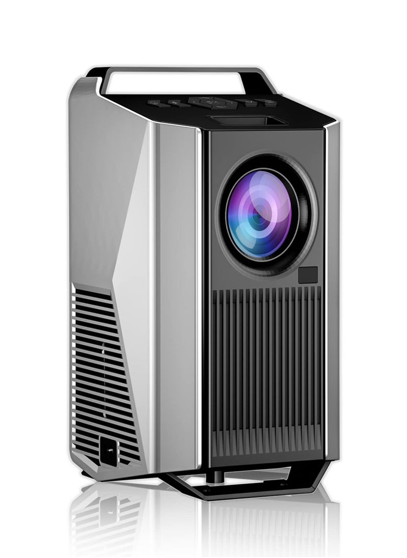 4K Projector【Android System】with 5G WiFi and Bluetooth 5.3, 600ANSI Movie Projector, Native 1080P Full HD Video Projector, Max 300”,HDMI, USB, Zoom, 4D Keystone Correction
