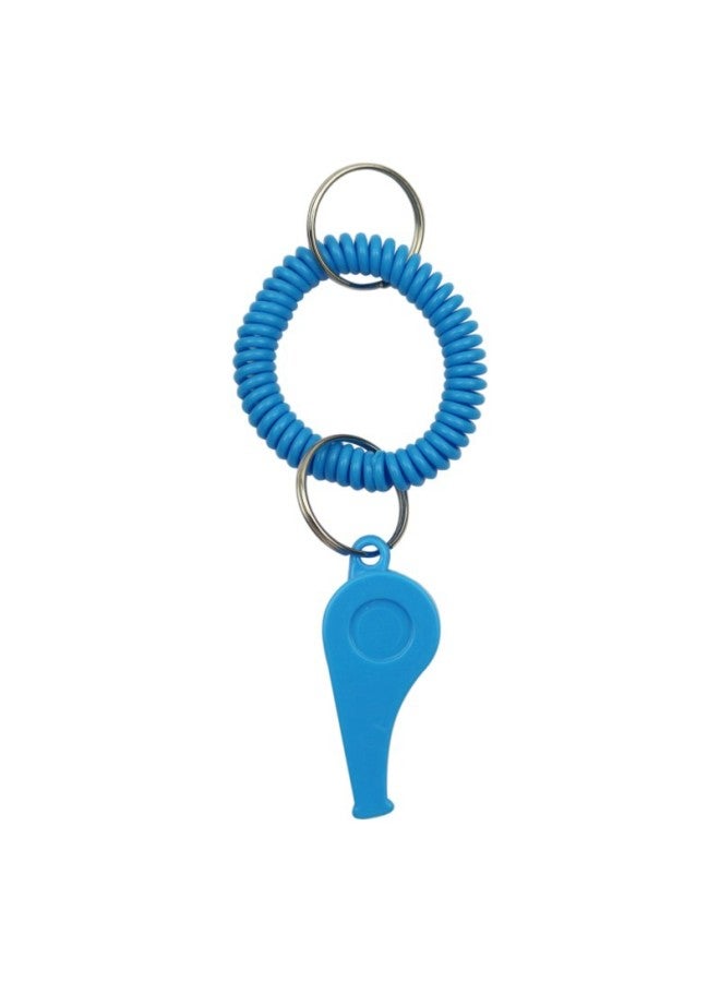 Generic Plastic Color Whistle Telephone Line Spring Plastic Keychain Bracelet Children Spring Ring Whistle Direct Supply-Color:6130 Ring Whistle ] - Image 1