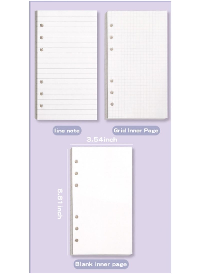Y&D - A6 Loose Leaf Notebook Classical Set Macaron Pu Leather Loose Leaf Notebook Cash Budget Ledger - Image 1