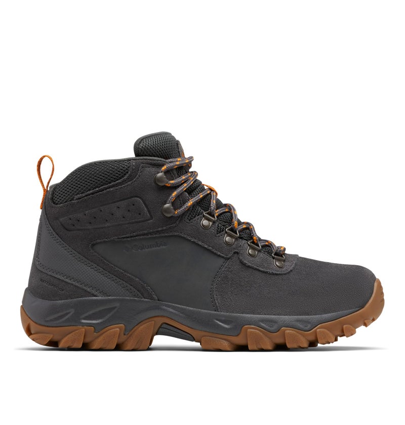 Columbia Mens Newton Ridge Plus II Suede Waterproof Dark GreyGold Amber 105 Wide - Image 2