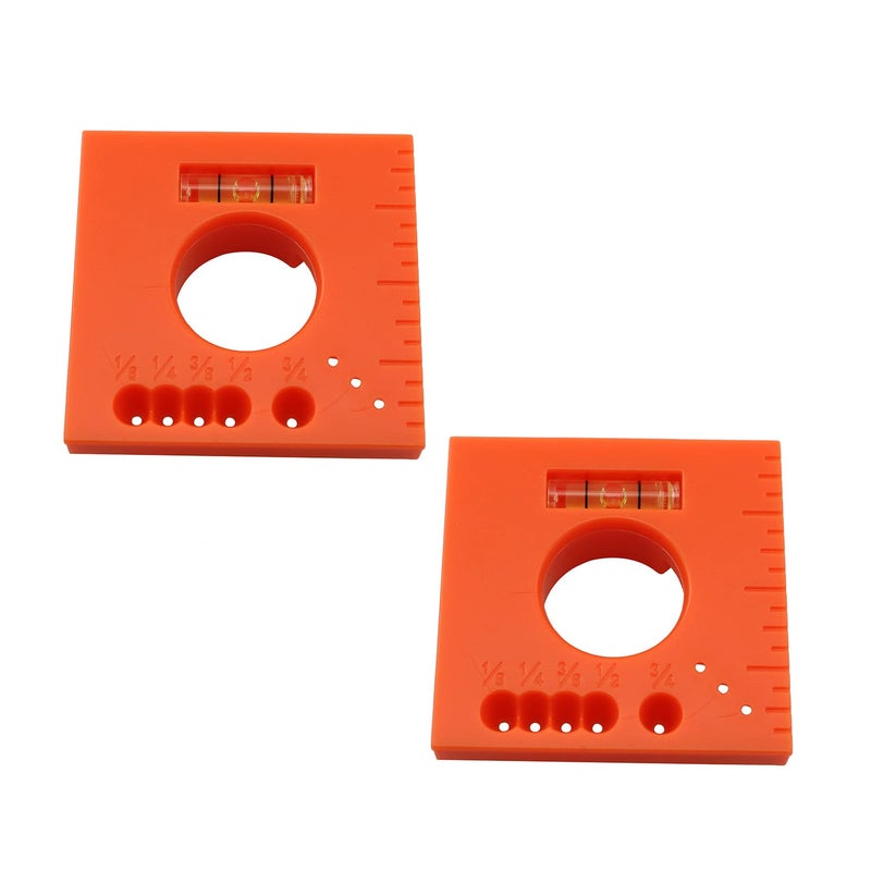 ZYAMY 2pcs Mark Offset Ruler with Gradienter Finish Carpentry Tools 5 in 1 Multifunction Ruler for Parallel Lines for Woodworking