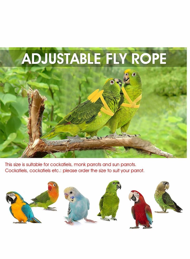 SYOSI Bird Training Leash Adjustable Parrot Flying Strap Rope Universal Flying Traction Lead Durable Outdoor Training Toy for Birds, Parrot, Cockatiel, Parakeet, Lory - Image 3