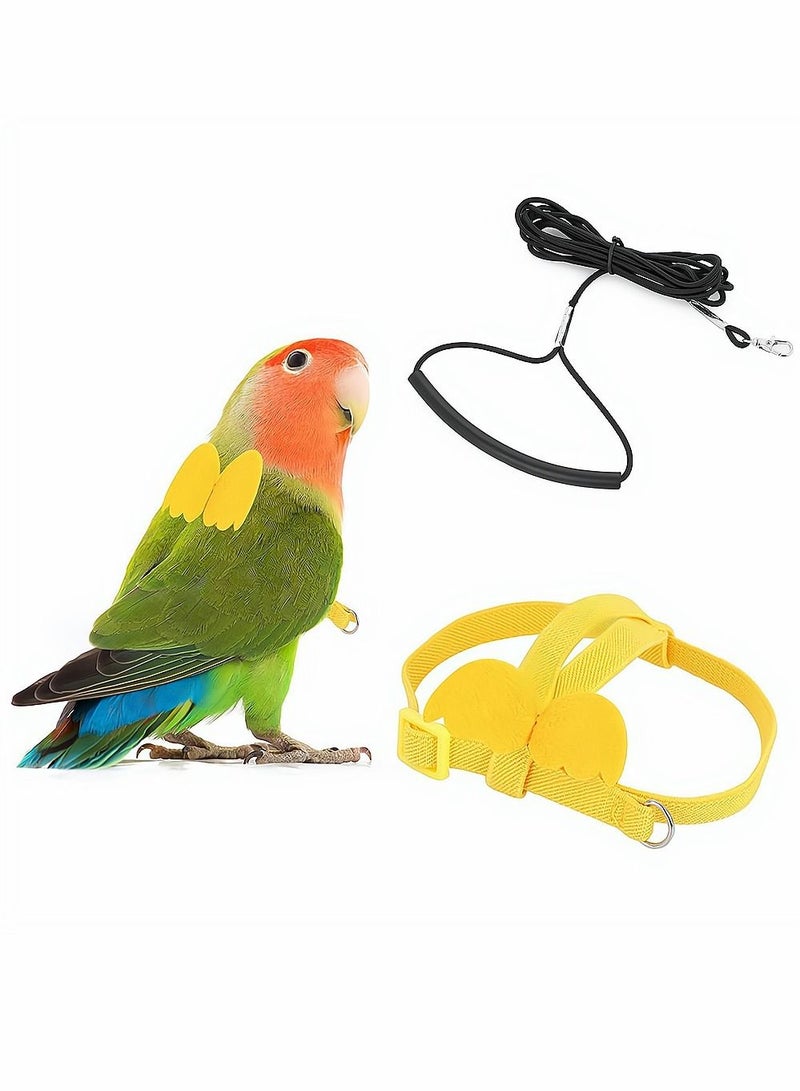 SYOSI Bird Training Leash Adjustable Parrot Flying Strap Rope Universal Flying Traction Lead Durable Outdoor Training Toy for Birds, Parrot, Cockatiel, Parakeet, Lory - Image 1