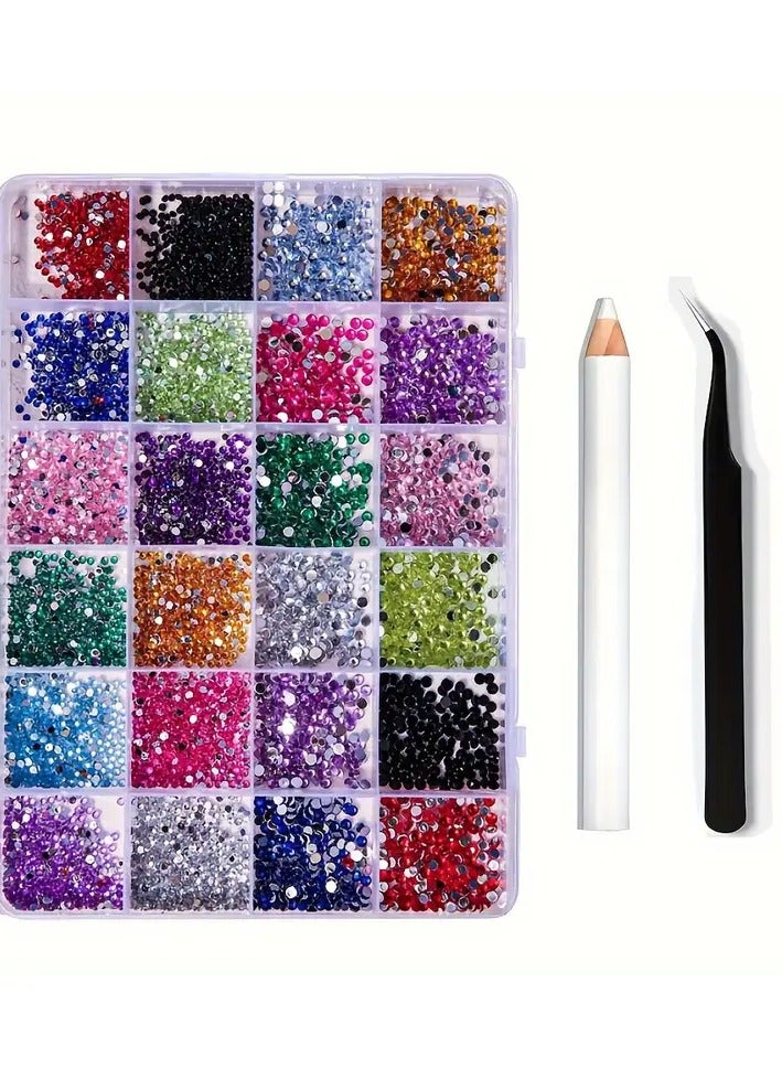 Rozino Sparkling Flatback Nail Art Rhinestones - Crystal Gems for DIY Fashion, Shoes, Clothing, Makeup & Bag Embellishments  - Image 4