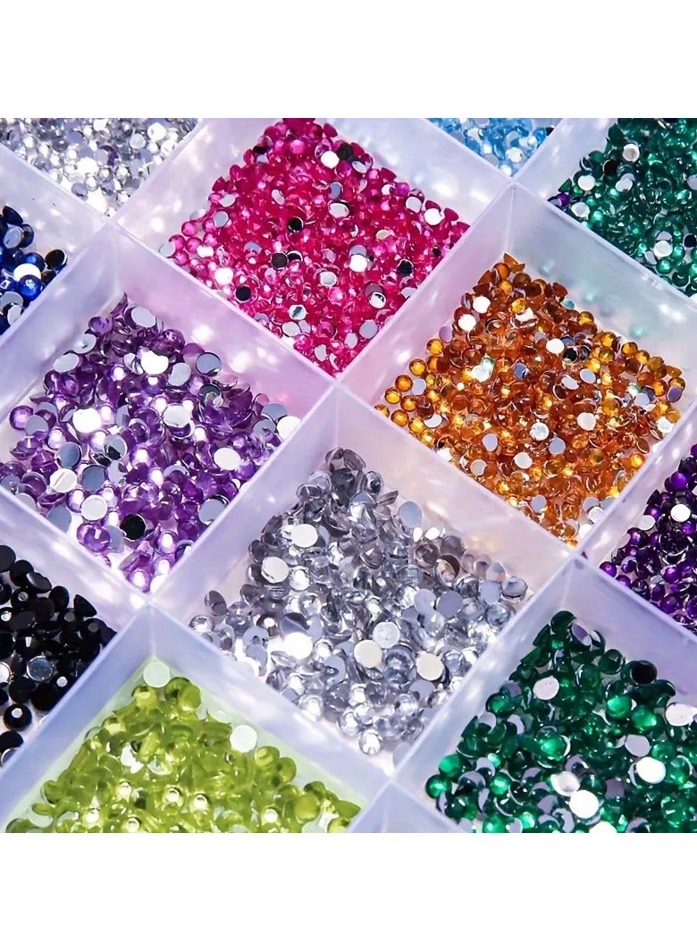 Rozino Sparkling Flatback Nail Art Rhinestones - Crystal Gems for DIY Fashion, Shoes, Clothing, Makeup & Bag Embellishments  - Image 3