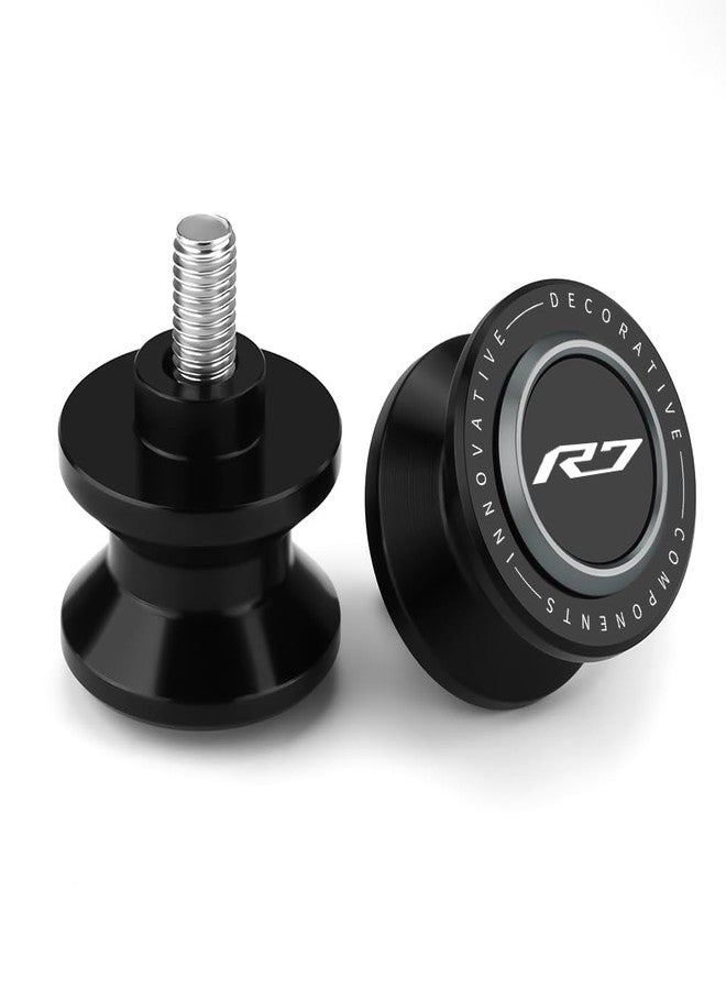Mokiton M6 Motorcycle Swingarm Spools Slider Compatible With YAMAHA YZF R7 2021 2022 2023 2024 2025 | Swing Arm Stand Bobbins Screws YZF-R7 YZFR7 Accessories (black-4) - Image 1