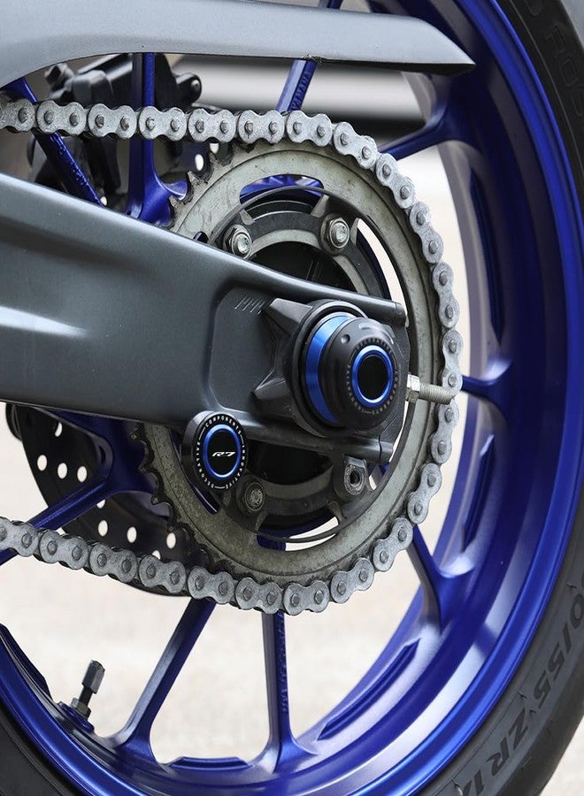 Mokiton M6 Motorcycle Swingarm Spools Slider Compatible With YAMAHA YZF R7 2021 2022 2023 2024 2025 | Swing Arm Stand Bobbins Screws YZF-R7 YZFR7 Accessories (black-4) - Image 2