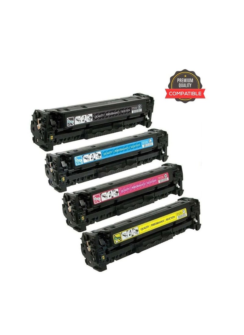 WK - HP 415A 1 Set Compatible Toner | Black W2030A | Cyan W2031A | Yellow W2032A | Magenta W2033A For HP LaserJet Color Printer M454dn, MFP M479dw, M454dw, MFP M479fdn, MFP M479fdw, MFP M479fnw All-In One - Image 1
