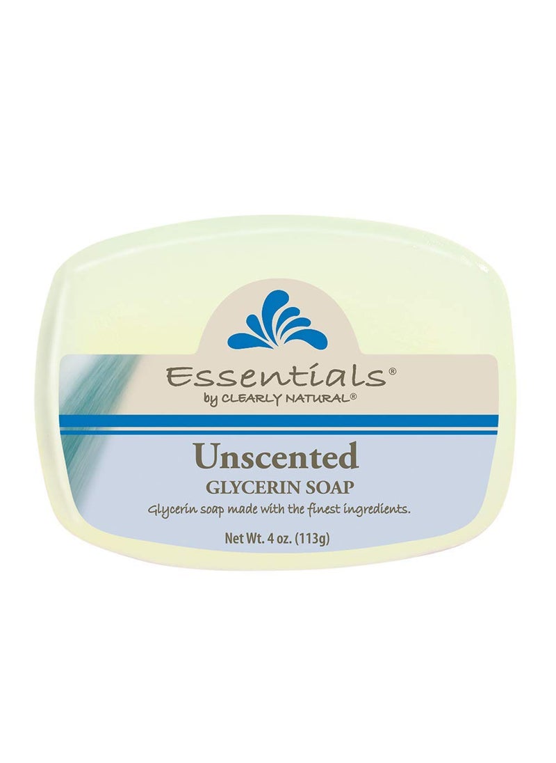 Clearly Natural Essentials by Clearly Natural Glycerin Bar Soap Unscented 4Ounce Pack of 12  CASE 