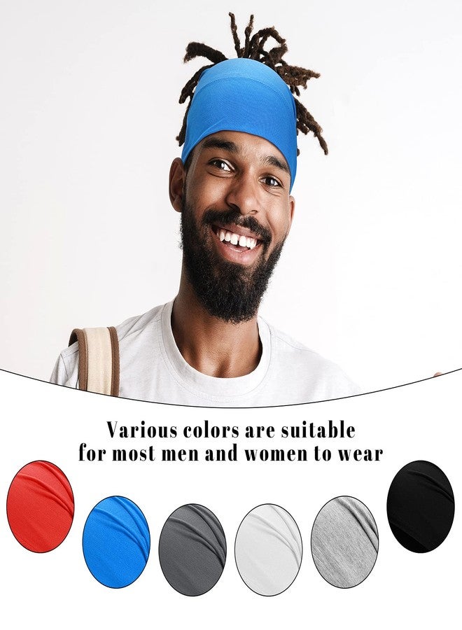 Satinior 6 Pieces Unisex Spandex Dread Caps - Long Head Tube Headbands, Dreadlock Hair Wraps in 6 Vivid Colors - Image 4