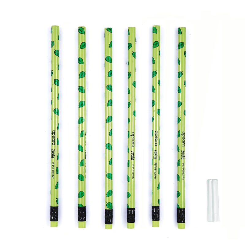 Apsara Apsara Zesta Scented Pencils Tropical Orange Candy Peppermint 3 Unique Fragrances Eraser Attached Pencil Cap Included Pack of 36 - Image 5