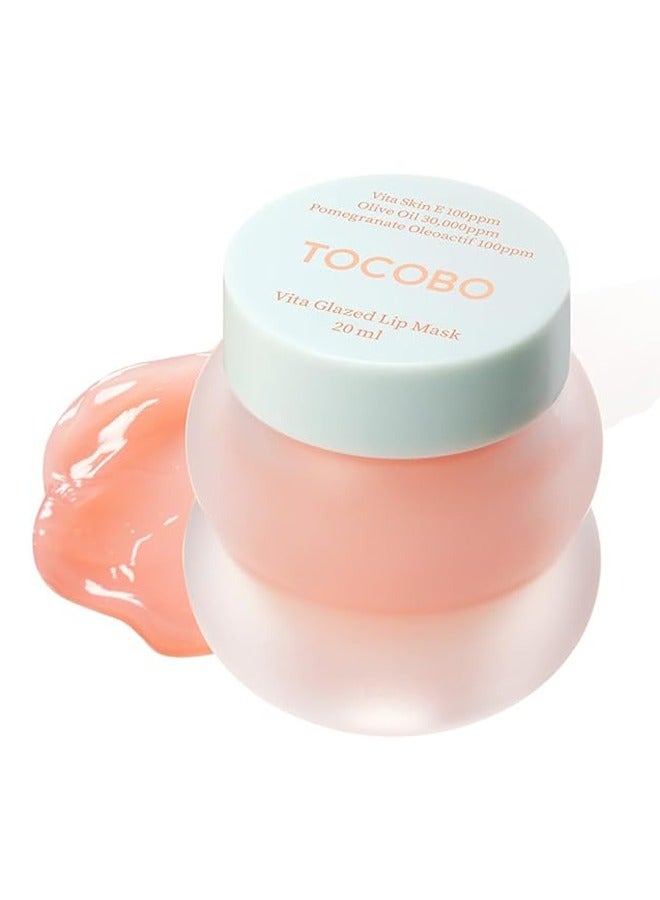 Tocobo Vita Glazed Lip Mask, Exfoliation and Nourishment Lip Mask, Light Lip Line Sleep Lipstick, Super Moisturizing Night Lip Cream Care 20ML ﻿ - Image 1