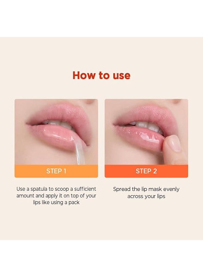 Tocobo Vita Glazed Lip Mask, Exfoliation and Nourishment Lip Mask, Light Lip Line Sleep Lipstick, Super Moisturizing Night Lip Cream Care 20ML ﻿ - Image 5
