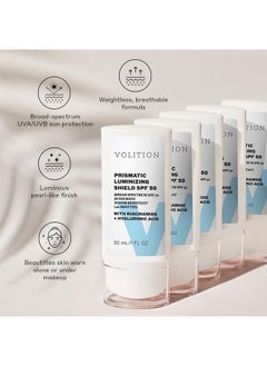VOLITION Prismatic Luminizing Mineral Shield SPF 50 with Niacinamide + Hyaluronic Acid  - Image 3