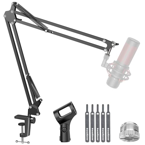 InnoGear Boom Arm Microphone Mic Stand for Blue Yeti HyperX QuadCast SoloCast Snowball Fifine Shure SM7B and other Mic, Large - Image 1
