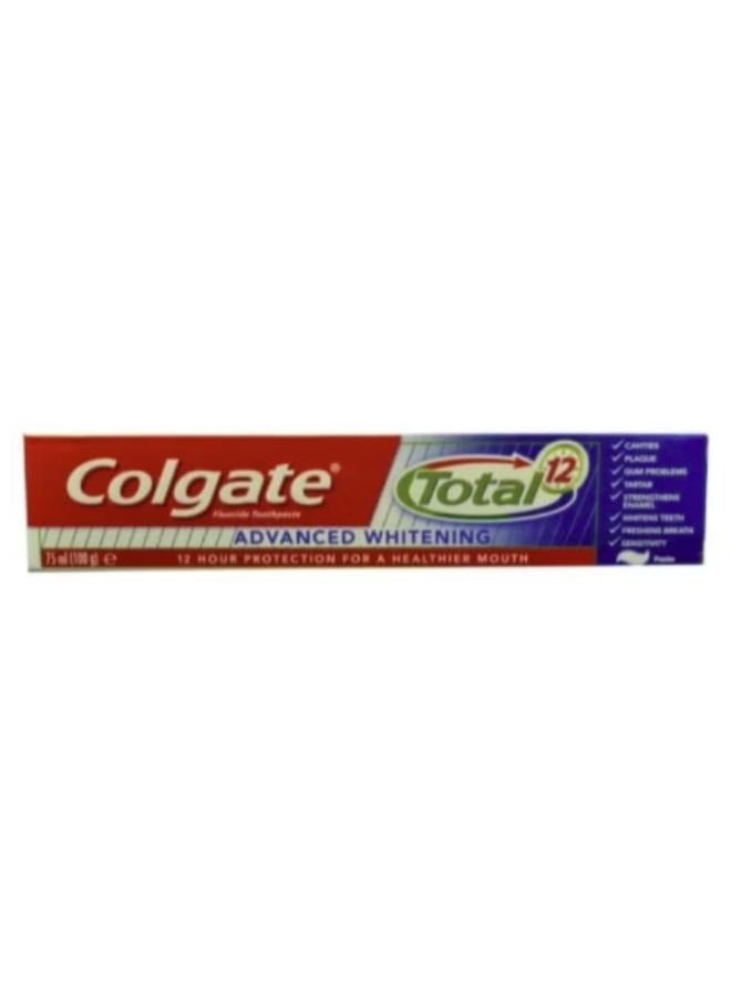 Colgate Total 12 Advanced Whitening toothpaste 75ml