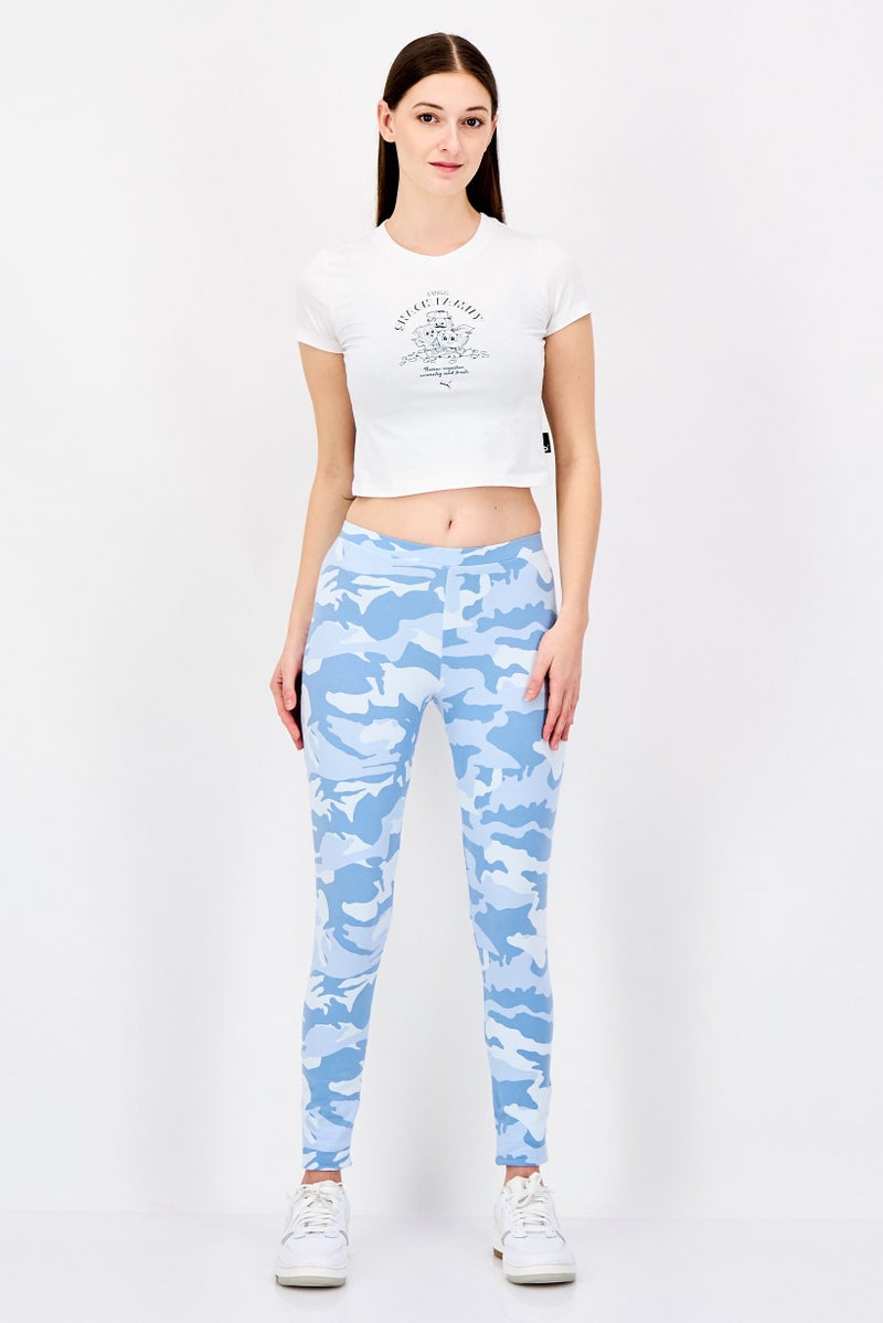 PUMA Women Slim Fit Short Sleeve Outdoor Crop Top, White - Image 2