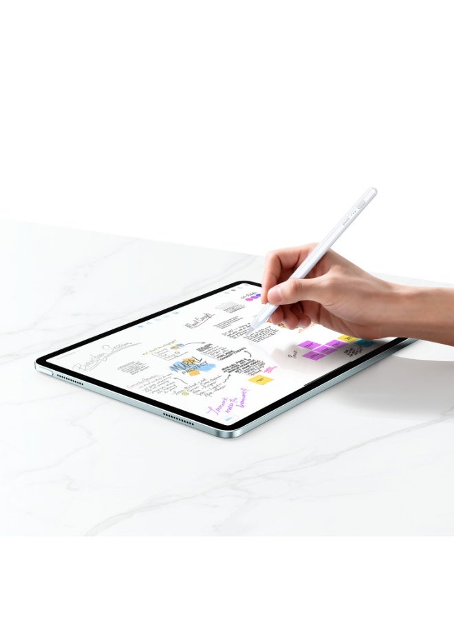 بوو قلم لمس (Stylus Pen) بو BWOO أصلي - دقة احترافية، بدون تأخير، متوافق مع الآيباد (iPad) والتابلت وأجهزة الأندرويد والآيفون، تصميم مريح - أبيض - Image 3