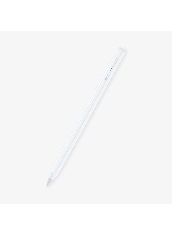 بوو قلم لمس (Stylus Pen) بو BWOO أصلي - دقة احترافية، بدون تأخير، متوافق مع الآيباد (iPad) والتابلت وأجهزة الأندرويد والآيفون، تصميم مريح - أبيض - Image 1
