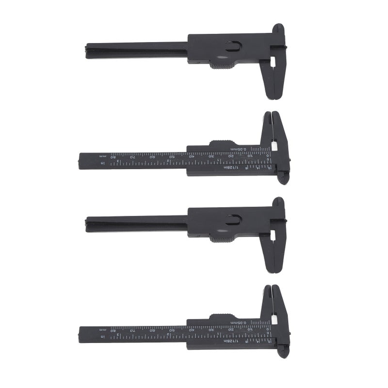 10Pcs 80mm Black Eyebrow Tattoo Measuring Ruler Disposable Microblading Positioning Brow Vernier Caliper Tool - Image 5