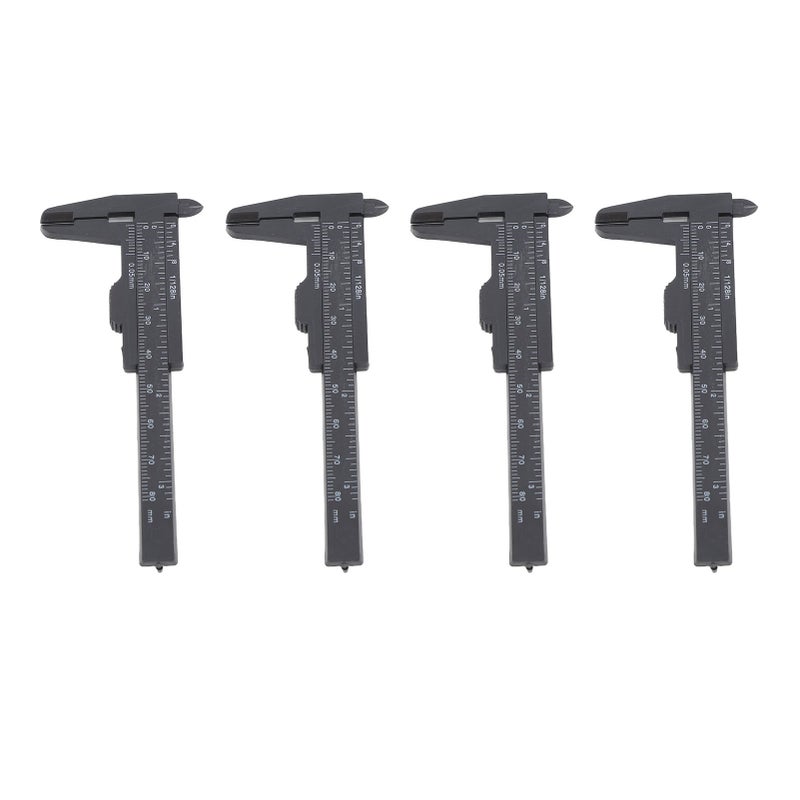 10Pcs 80mm Black Eyebrow Tattoo Measuring Ruler Disposable Microblading Positioning Brow Vernier Caliper Tool - Image 4