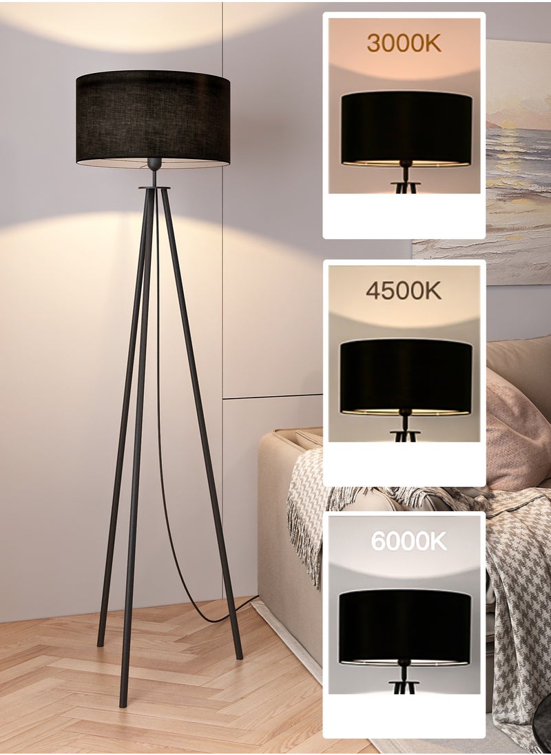 Floor Lamp, Tripod Black Floor Lamp, 3 Colors Brightness Led Lamp, Vertical Bedside Ambient Lamp for Living Room Bedroom Corner Sofa Black 154x30 cm - pzsku/ZCE4C091119E403D34745Z/45/_/1732339045/23cb36dd-b187-424d-9c32-b1b89eeb7f47