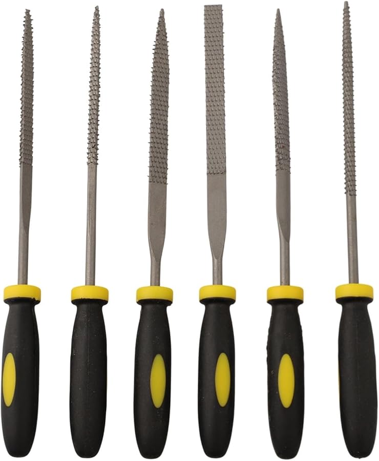 6Pcs 140mm Needle File Set Metal Hand Tools for Woodworking Deburring and Polishing - Image 3