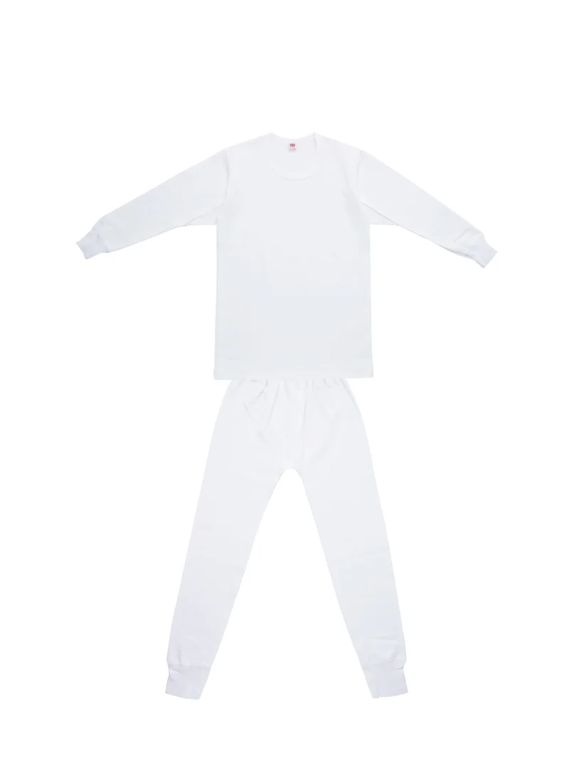 BYC Kids 100% Combed Cotton Skin Friendly Soft Warm Winter Thermal Underwear Top and Bottom (1 Set)