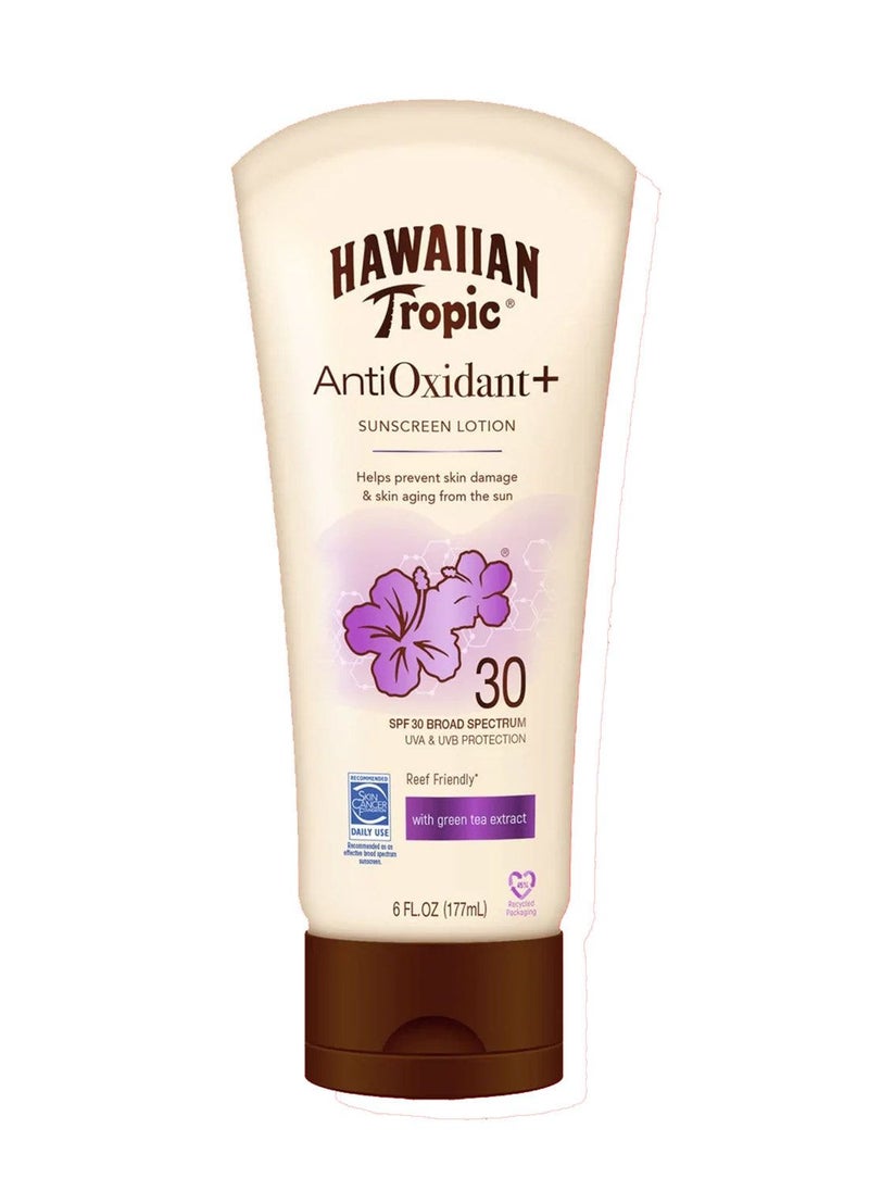 Hawaiian Tropic - Anti-Oxidant+ SPF 30 Broad Spectrum UVA/UVB 177 ml - Image 1