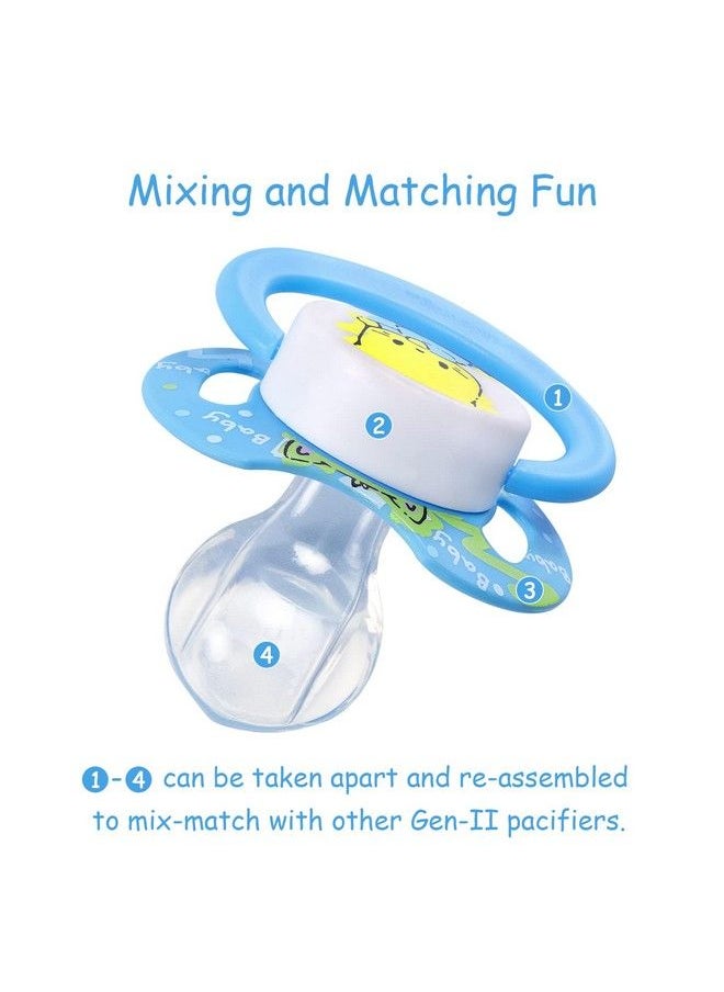Littleforbig Bigshield Generationii Adult Sized Pacifier Baby Cuties Pattern Blue Kitty  - Image 5