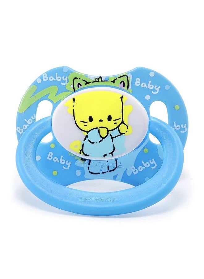 Littleforbig Bigshield Generationii Adult Sized Pacifier Baby Cuties Pattern Blue Kitty  - Image 1