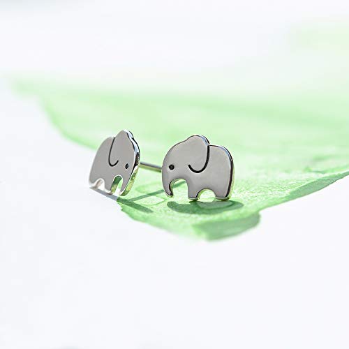 Boma Jewelry Sterling Silver Elephant Animal Stud Earrings - Image 4