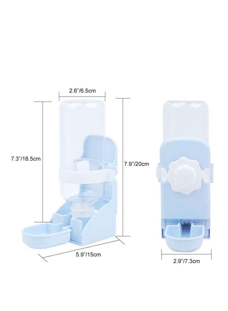 Y&D 17oz Rabbit Water Feeder, Pet Cage Suspended Dispenser, Hanging Automatic Small Animal Bottle Bowl for Bunny Chinchilla Hedgehog Ferret Hamster - Image 2