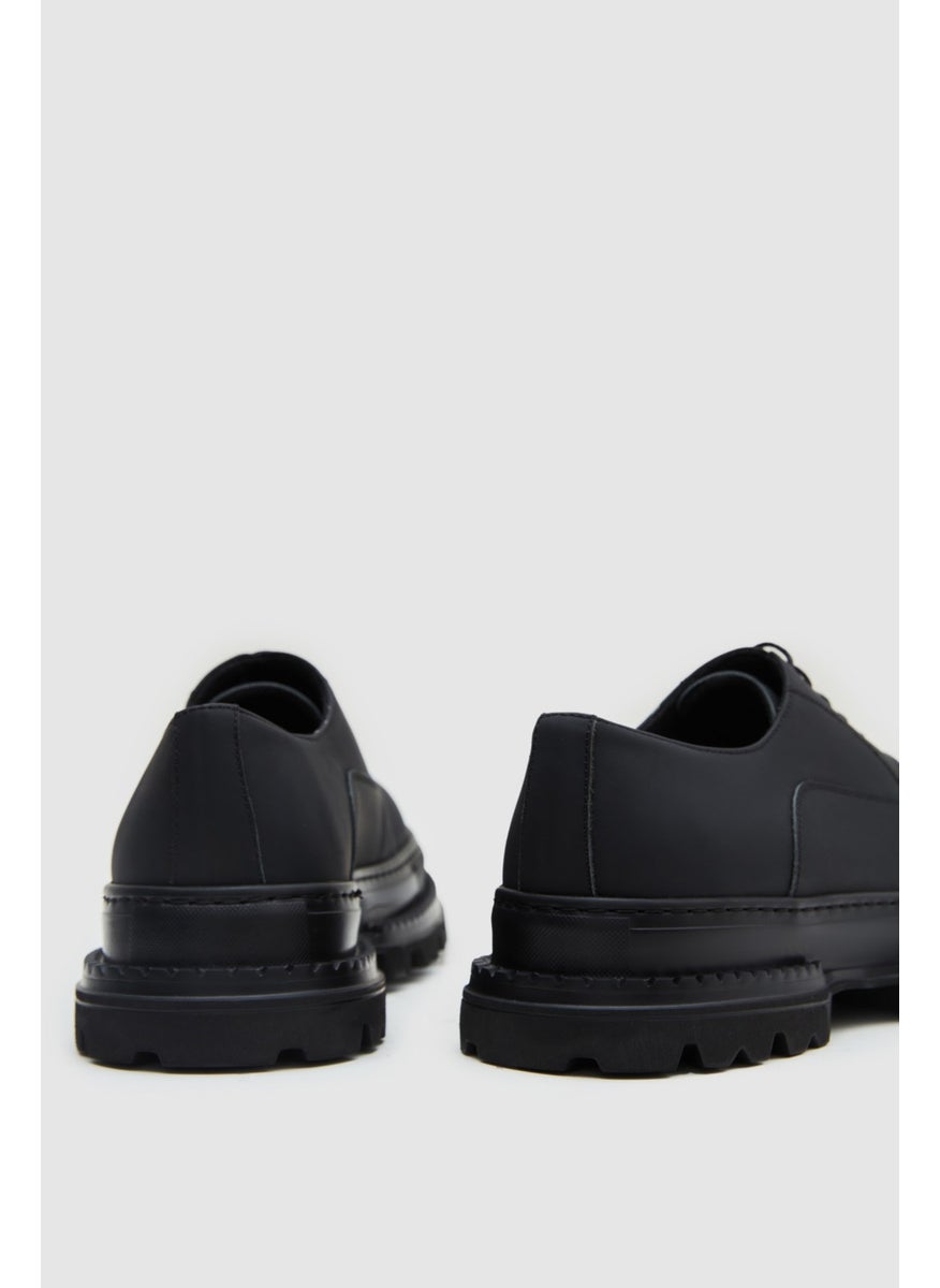 twn Black Chunky Sole Nubuck Shoes 1EF093122717M  - Image 4