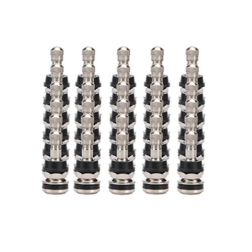 EZISOE 30 Pieces TR416 Metal Valve Stems Outer Mount Fits 0.453"/.625" Rim Holes Long 18.5/40mm - Image 2